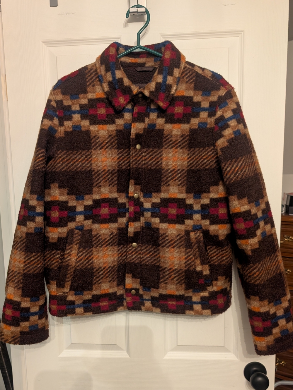 Old Navy Southwestern Patterned Snap-Front Shirt Jacket